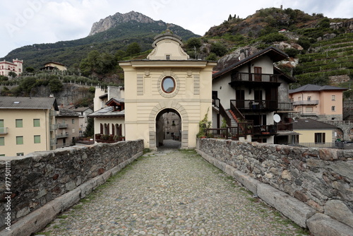The Pont Saint-Martin built at the beginning of the 1st century BC is a Roman stone bridge, located in Pont-Saint-Martin in the Aosta Valley.