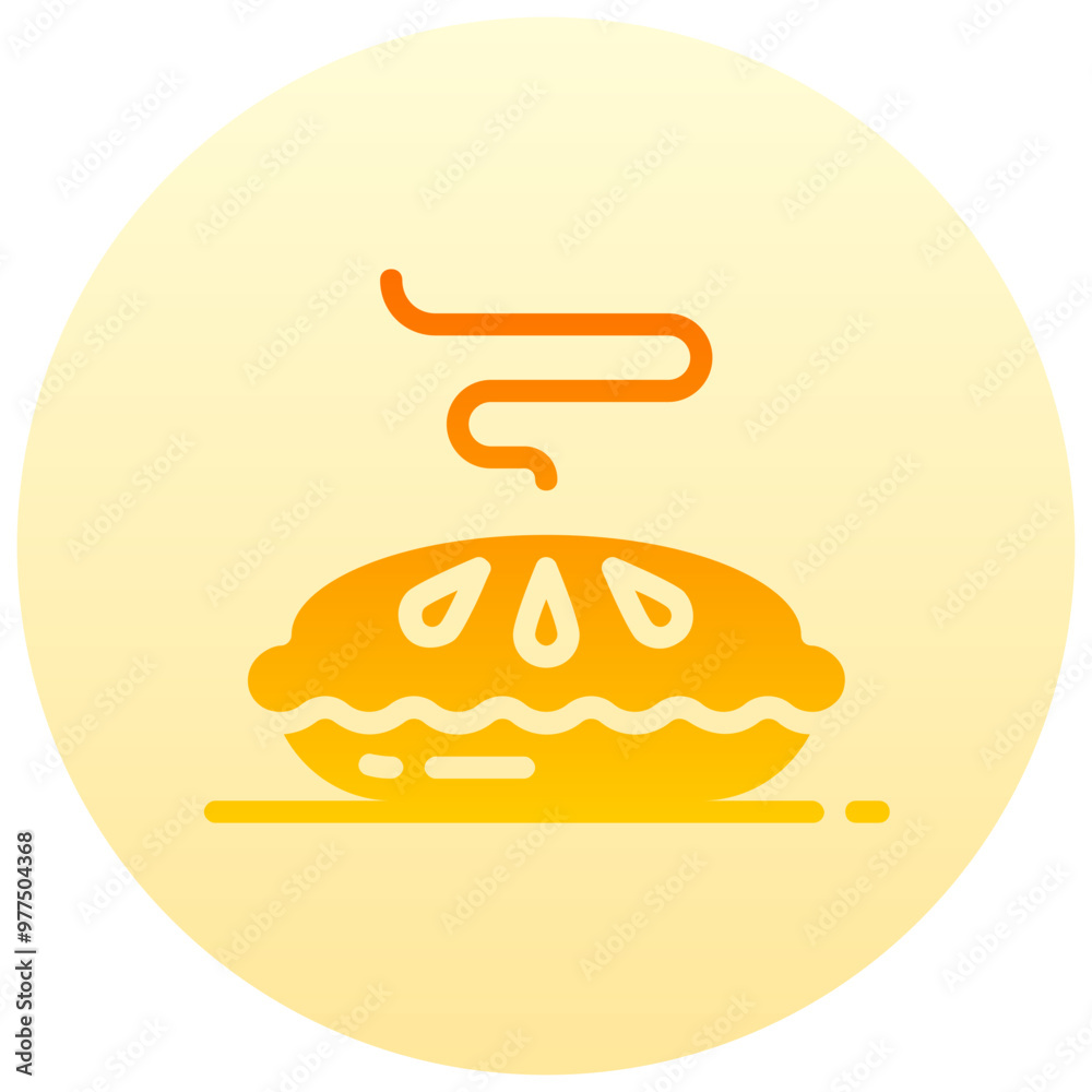 pie round gradient vector icon pie round gradient vector icon