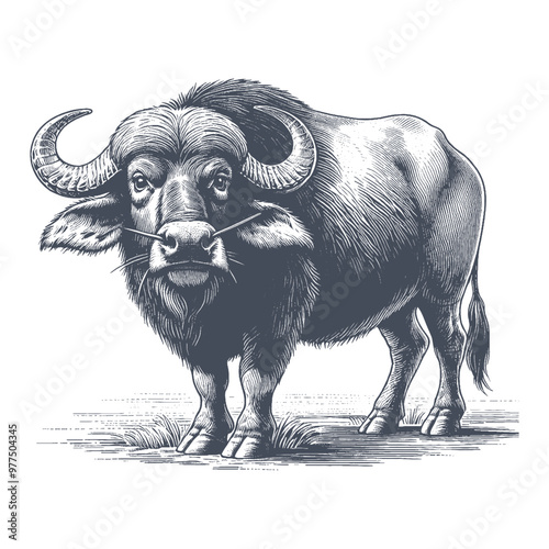 buffalo vector illustration
