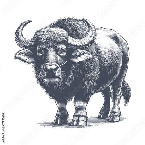 buffalo vector illustration