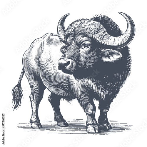 buffalo vector illustration