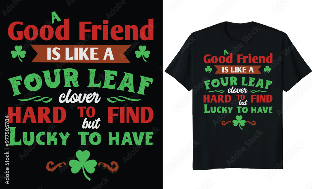 Fototapeta premium Irish t shirt designs motivational typography t shirt design