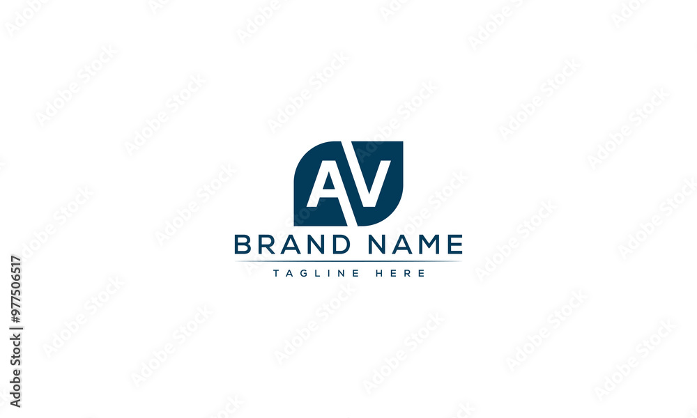 Logo design letter AV . Elegant modern. Vector template. Logo design letter AV . Elegant modern. Vector template.