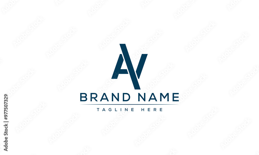 Logo design letter AV . Elegant modern. Vector template. Logo design letter AV . Elegant modern. Vector template.