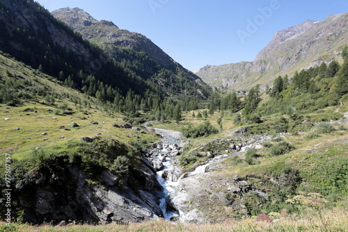 The Rhemes Valley in the Gran Paradiso National Park. Aosta Valley, Italy.