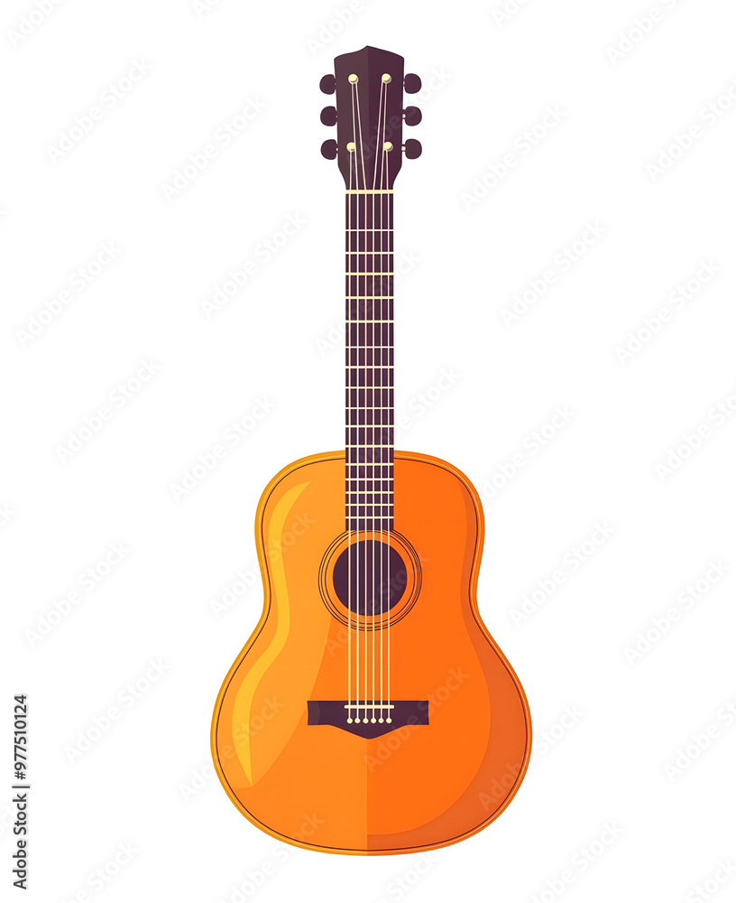 Naklejka premium Vector guitar design. To see the other vector guitar illustrations design