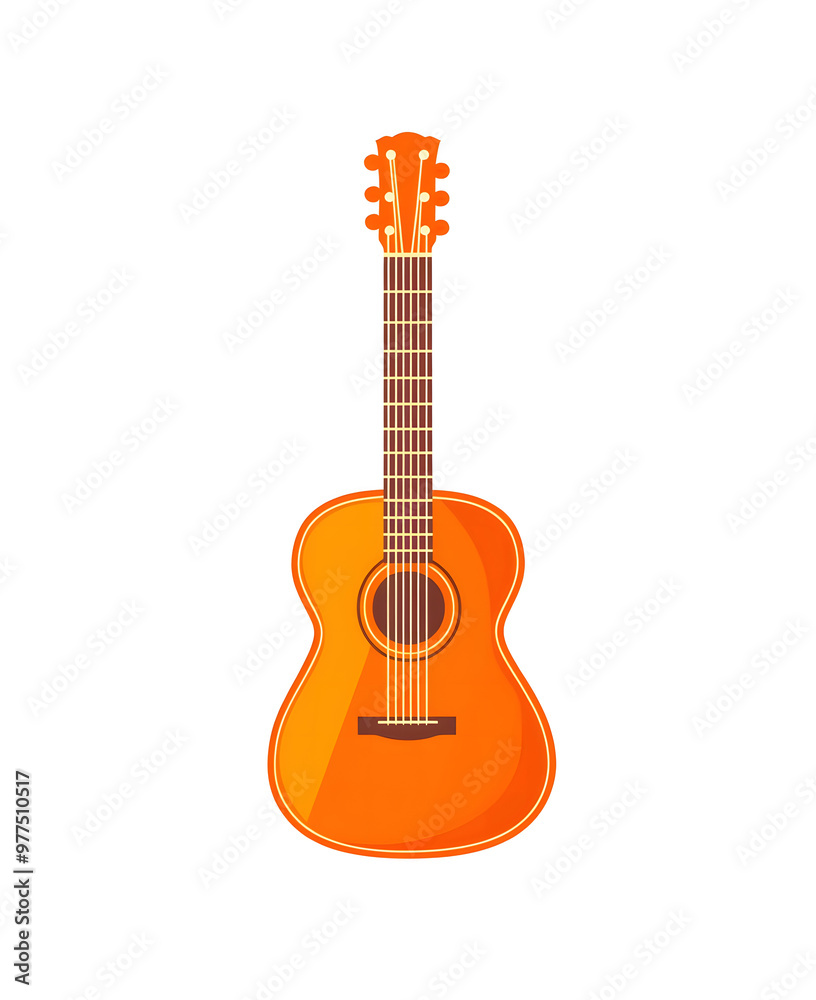 Fototapeta premium Vector guitar design. To see the other vector guitar illustrations design