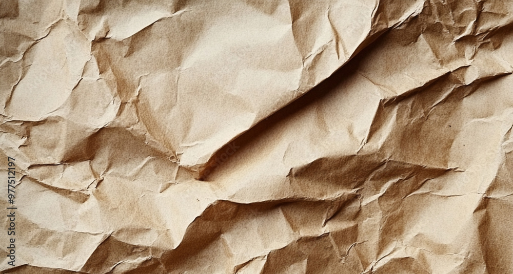 Abstract crumpled and creased recycle brown paper texture background Abstract crumpled and creased recycle brown paper texture background