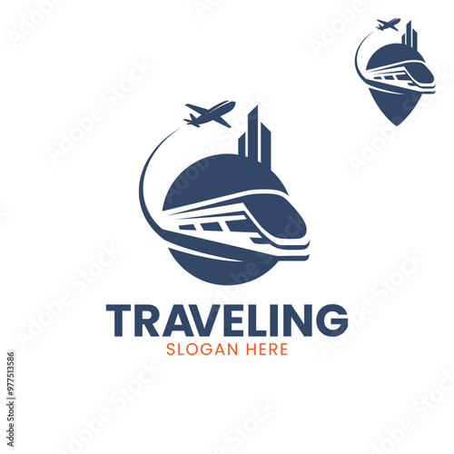 Traveling company Logo design photo