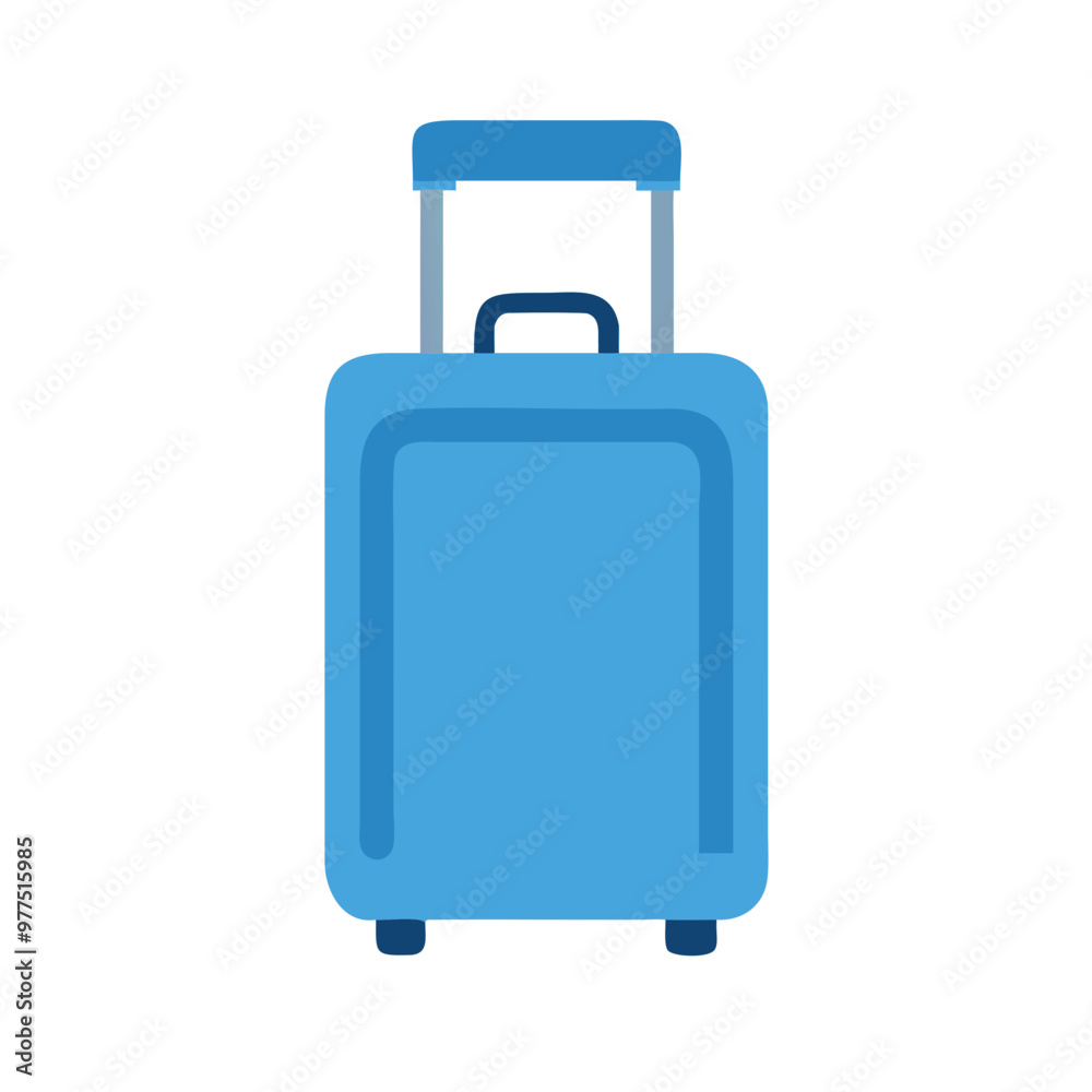 Vertical suitcase with wheels and handle icon Vertical suitcase with wheels and handle icon