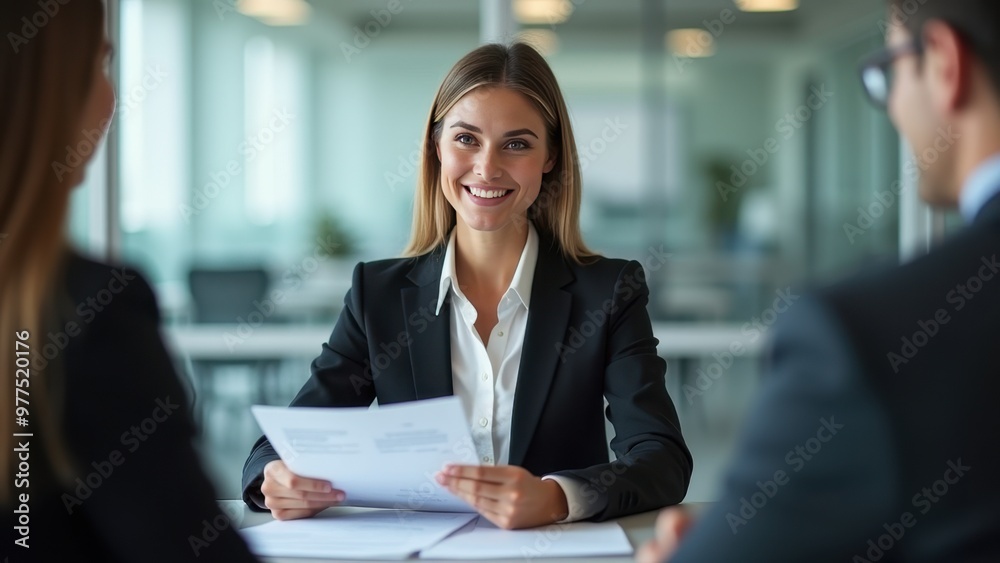 Obraz premium Businesswomen Participating in Comprehensive B2B Partnership Talks with Senior Management for Strategic Collaboration and Recruitment.