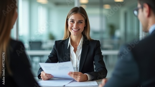 Businesswomen Participating in Comprehensive B2B Partnership Talks with Senior Management for Strategic Collaboration and Recruitment.