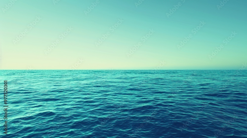 Obraz premium Tranquil Ocean Horizon