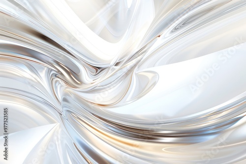 Abstract vivid color liquid wave flow express energetic surface. Seamless texture chrome vividness curve swirling convey sense of harmony, wonderful scene perfect for effect and graphic design. AIG51.