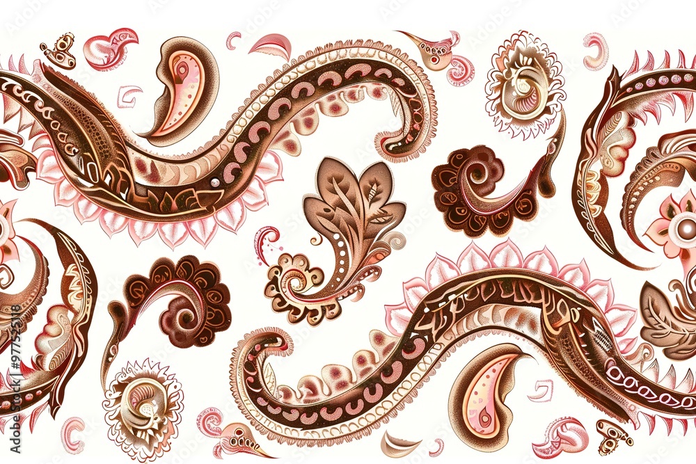 Obraz premium Ethnic abstract ikat art. Aztec ornament print. geometric ethnic pattern seamless color oriental. Design for background, curtain, carpet, wallpaper, clothing, wrapping, Batik