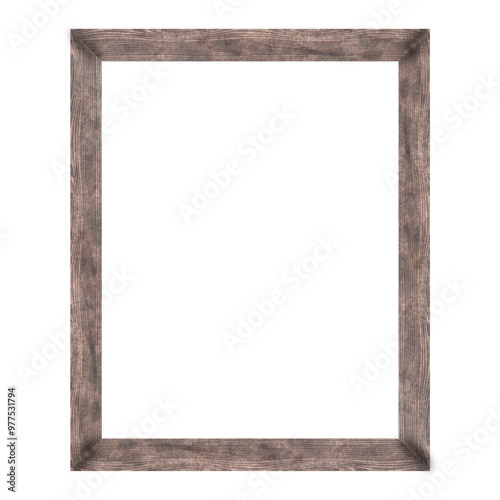 wood textured blank photo frame