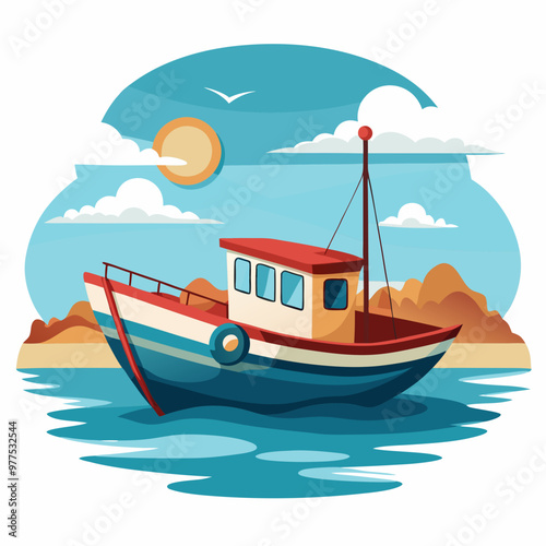 boat on the sea