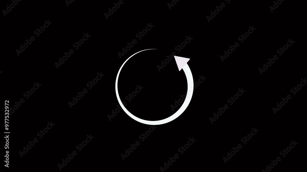 Reload icon animation. Rotating circular with arrows, Colorful Rotating Recycle or Cycle Symbol with one arrow Animation. 4k video. Reload icon animation. Rotating circular with arrows, Colorful Rotating Recycle or Cycle Symbol with one arrow Animation. 4k video.