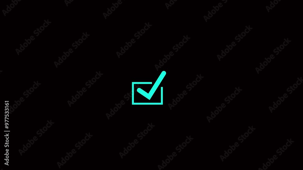 Modern green check mark icon animation on a white background. Success, correct or right choice icon animation in 4k video. High-quality 4k footage Modern green check mark icon animation on a white background. Success, correct or right choice icon animation in 4k video. High-quality 4k footage