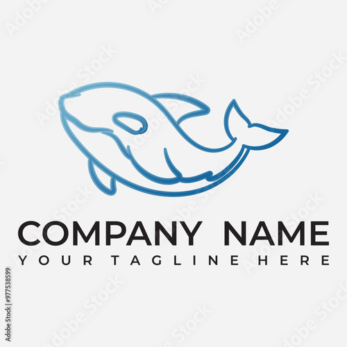 Killer Whale Vector Logo