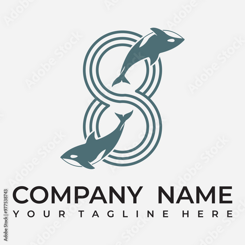 Killer Whale Vector Logo