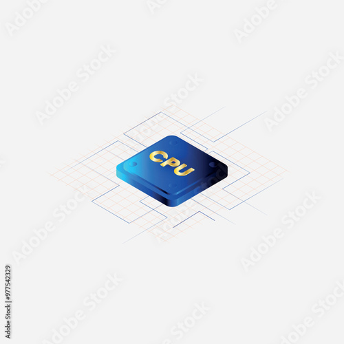 cpu chip with circuit element vector