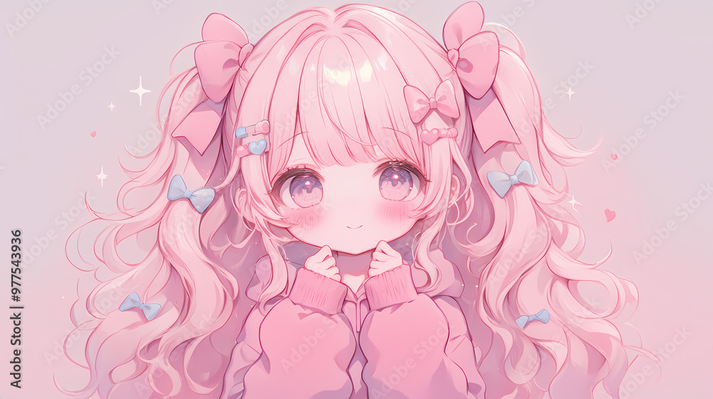 Adorable Chibi Anime Girls in Love – Kawaii Couple Art Adorable Chibi Anime Girls in Love – Kawaii Couple Art