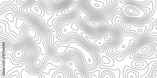 Topographic contour map. Vector cartography illustration. Map in Contour Line Light topographic topo contour. Illustrations of maps Abstract Geometric.