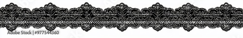 An ornament made of lace with a border adorned with decorative motifs