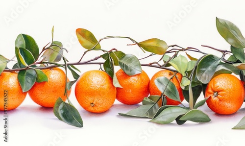 The Christmas watercolor decoration features spruce branches, cones, oranges, and berries.