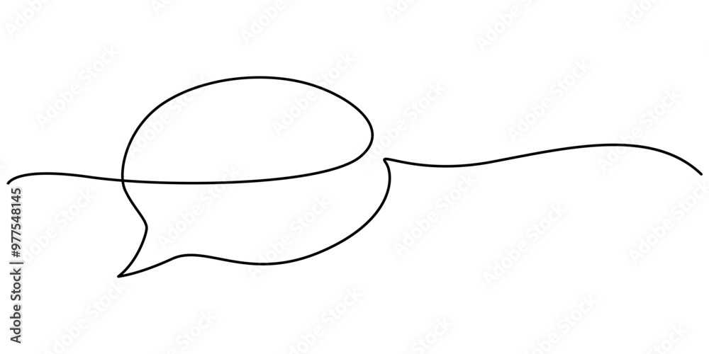 Continuous one single line drawing of speech bubble icon. Talk text box, feedback message box and comment vector, Speech Bubble Single Line Icon, One continuous line drawing of Speech bubble. Chat
Continuous one single line drawing of speech bubble icon. Talk text box, feedback message box and comment vector, Speech Bubble Single Line Icon, One continuous line drawing of Speech bubble. Chat