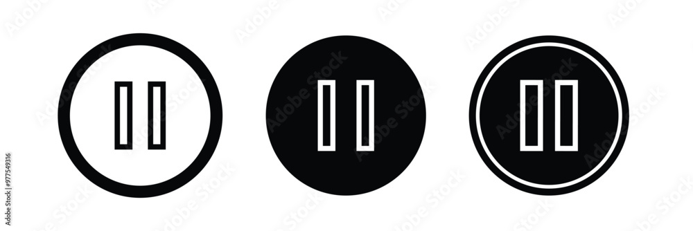Ui ux element pause button. Ui ux element pause button.