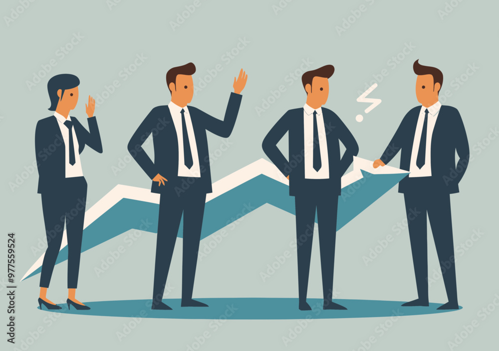 Business Management Team Discussing Project Failure Amidst Declining Profits Chart Conceptual Illustration During Daytime Office Setting Business Management Team Discussing Project Failure Amidst Declining Profits Chart Conceptual Illustration During Daytime Office Setting