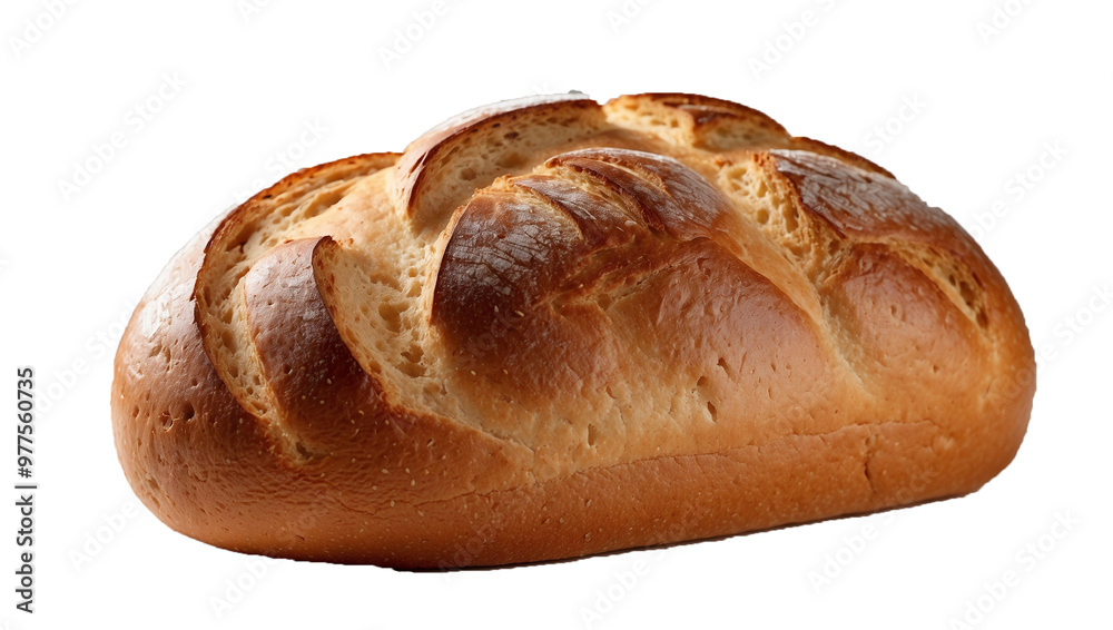 Loaf of bread isolated, transparent background