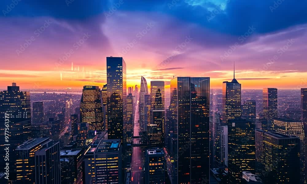 Cityscape at Sunset Cityscape at Sunset