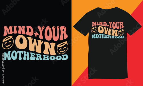Retro Wavy  T-Shirt Design