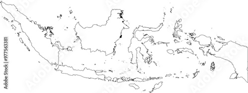 INDONESIA MAP WITH DEPARTMENTS DIVISIONS STATES COUNTIES