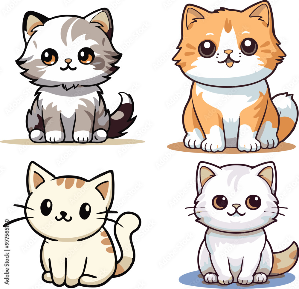 Cute Kitty Icon Vector at Illustration Cute Kitty Icon Vector at Illustration