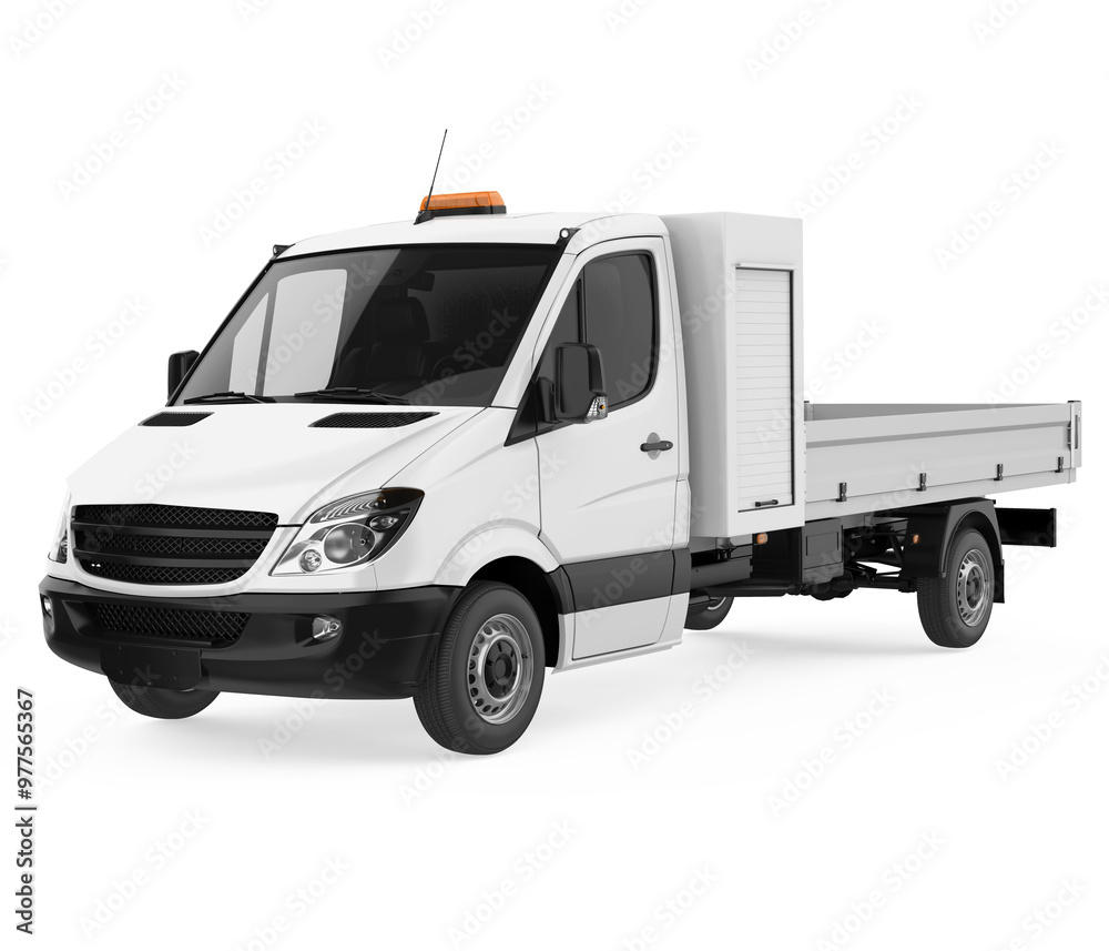 Flatbed Truck Isolated Flatbed Truck Isolated