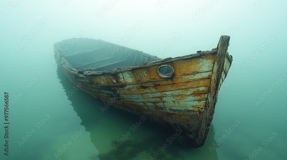 Old Boat In The Fog