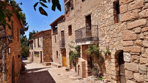 Quadro su tela Rue principale de Siurana, commune de Cornudella de Montsant, province de Tarrag