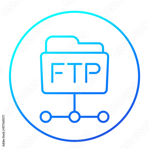 ftp folder line png icon