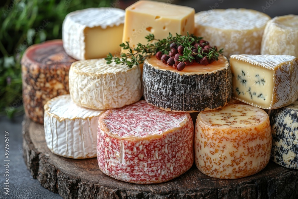 Assortment of cheese on wooden table, closeup. Dairy products. Cheese Selection. Large assortment of international cheese specialities. Assortment of cheese on wooden table, closeup. Dairy products. Cheese Selection. Large assortment of international cheese specialities.
