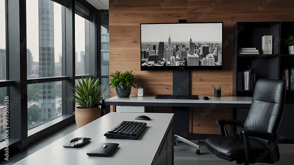 Fototapeta premium Modern Office Desk Setup