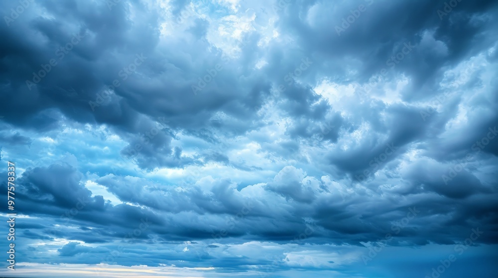 Dramatic sky with dark clouds before a storm Dramatic sky with dark clouds before a storm