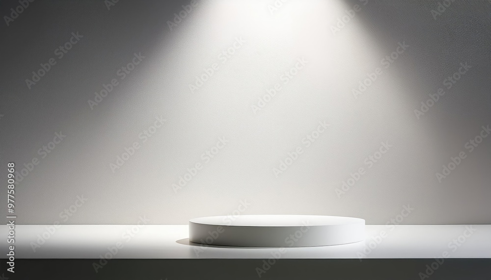 White product display stand White product display stand