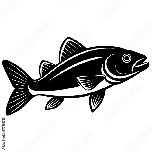  Walleye Fish Vector Illustration | Cartoon, Clipart, and Line Art Design