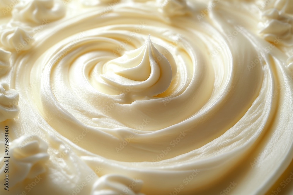 Cream with swirls. Creammy background Cream with swirls. Creammy background