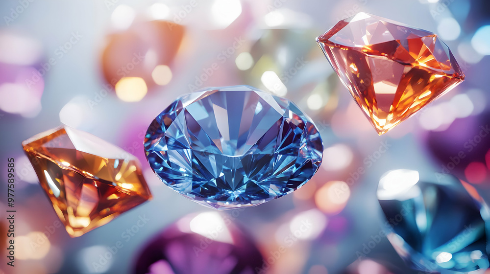 Stunning 3D Blurred Diamonds Calendar Design: Colorful and Dynamic Background with a Captivating Sense of Movement on Isolated White Stunning 3D Blurred Diamonds Calendar Design: Colorful and Dynamic Background with a Captivating Sense of Movement on Isolated White