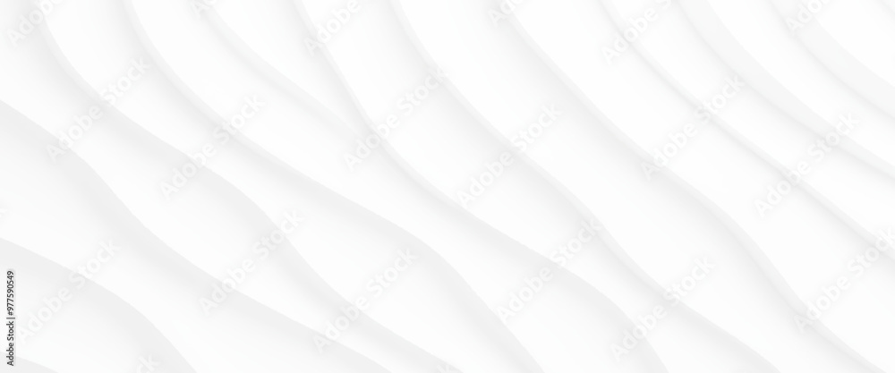 white wave curve lines banner background design. White wave modern abstract background. Luxury horizontal white background for business banner, poster, backdrop, voucher, invite. Vector illustration white wave curve lines banner background design. White wave modern abstract background. Luxury horizontal white background for business banner, poster, backdrop, voucher, invite. Vector illustration